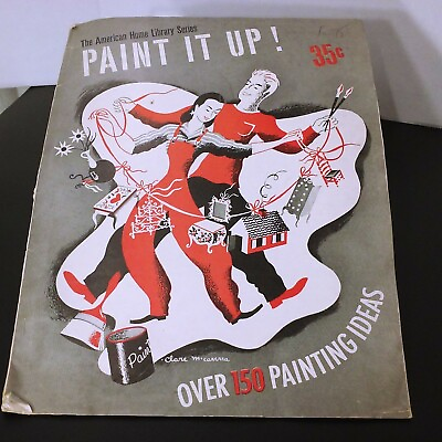 #ad Paint it Up 150 Painting Ideas American Home Library 1940s DIY Decor Magazine $38.88