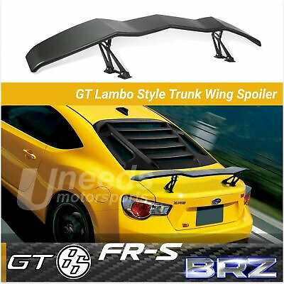 #ad Fit GT86 FR S BRZ GT Lambo Style Primed Black Rear Trunk Wings Spoiler $199.99