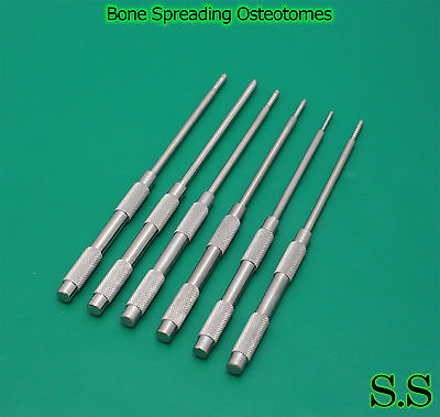 #ad Set of 6 Bone Spreading Osteotomes W Adjustable Stops $36.40