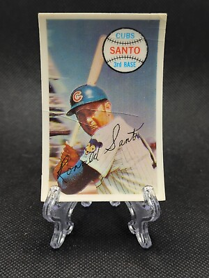 #ad 1970 Kelloggs 3D Base B. Card Ron Santo #42 Chicago Cubs Xograph Baseball Card $5.99