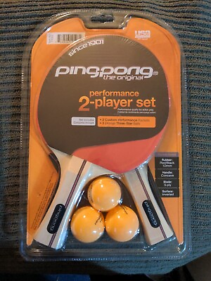 #ad USA Table Tennis Original Ping Pong Performance 2 Player Set Rackets $19.99