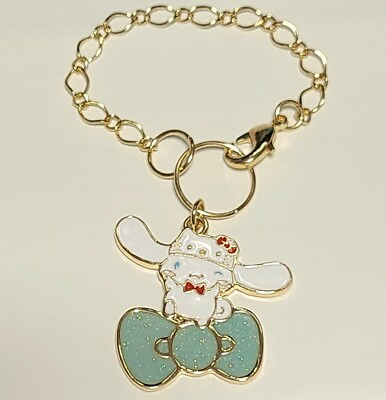 #ad Sanrio Kitty 50th Anniv Cinnamon Bag Charm Keychain Collaboration w Avail $77.69