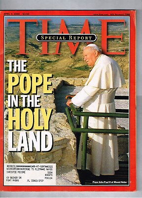 #ad 2000 Time Magazine April 3rd The Pope $14.79