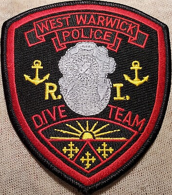 #ad RI West Warwick Rhode Island Dive Team Police Shoulder Patch $5.75