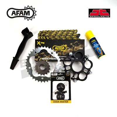 #ad AFAM JT X Ring Chain Sprocket Kit Carrier fits Ducati Monster S4RS 06 08 GBP 194.00