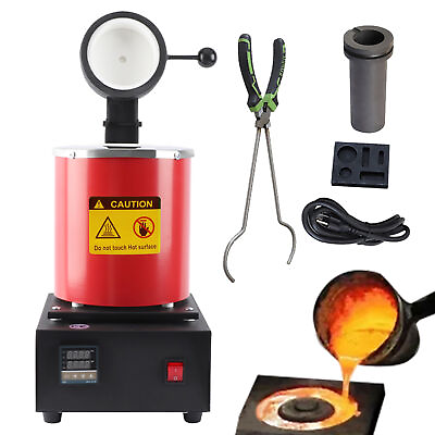 #ad Small Portable Gold Melting Furnace High Temperature Melting Machine Gold Silve $269.99