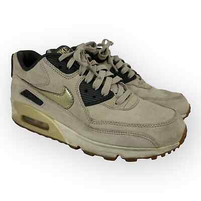 #ad Nike Air Max 90 Womens size 9 PREMIUM SUEDE STRING GOLD Sneakers Shoe 818598 200 $62.95
