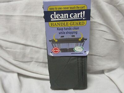 #ad Clean Shopping Cart Handle Guard Reusable Cover Sanitary Washable Wipe Grey $15.00