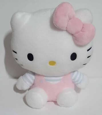 #ad Sanrio Hello Kitty Pink Sitting RARE Fluffy 11quot; Plush HTF Stuffed Toy NWT $27.50
