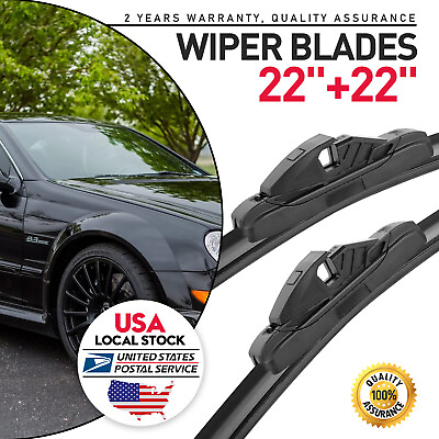 #ad FOR Mercedes Benz C240 CLK320 04 05 Windshield Wiper Blade Pair Set of 2*22inch $13.49