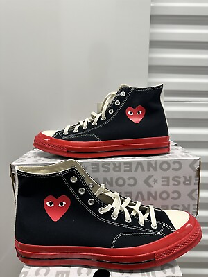 #ad Converse Chuck Taylor All Star 70 High Comme des Garcons PLAY Black A01793C $79.90