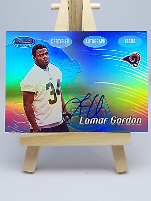#ad LAMAR GORDON 2002 Bowman#x27;s Best Certified Auto Autograph #149 Rams $2.25