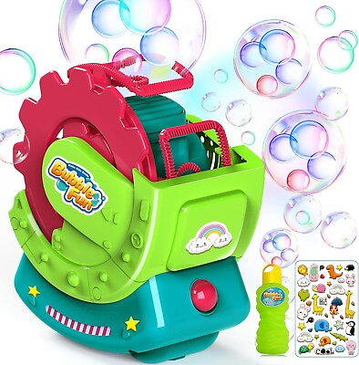 #ad Bubble Machine Durable Automatic Bubble Blower 1000 Big Bubbles Per Minute NEW $20.00