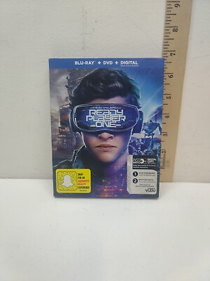#ad Ready Player One Blu ray DVD 2018 2 Disc Set Combined Shipping $8.40