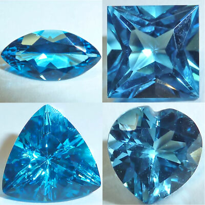 #ad Natural Topaz Swiss MarquiseTrillionSquareHeart Loose Gemstones Fine Cut AAA $10.95