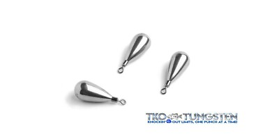 #ad Tungsten Round Line Tie FREE RIG Drop shot weights FinesseTear Drop 5 sizes $6.98