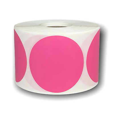 #ad Pink Direct Thermal Labels Zebra Rollo amp; Munbyn Compt. 1.5quot; Round 1 Roll $10.99