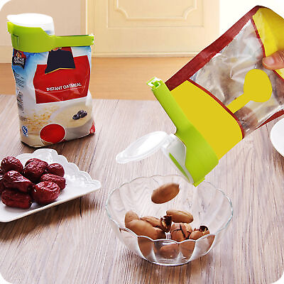 #ad Bag Clip Safe Helpful Snack Sealing Clamp Bag Storage Clip with Lid Professional $8.14