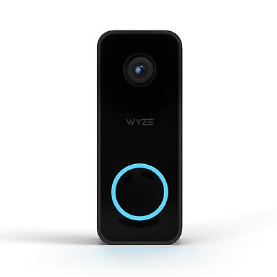 #ad Wyze Video Doorbell v2 Wired 2K Video Weather Resistant Two Way Audio Black $23.99
