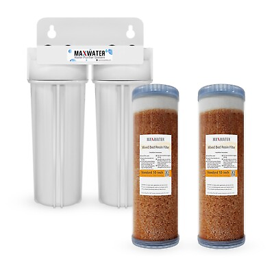 #ad 2st 3 4quot; Standard 10quot; Car Wash Spotless Water System w DI Cartridges Refillable $122.95