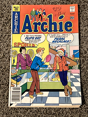 #ad Archie #271 Pearl Necklace cover Comics 1978 GD low grade $89.99