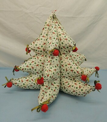 #ad 15quot; STUFFED FABRIC SOFT CHRISTMAS TREE GREAT FOR KIDS ROOM $18.99