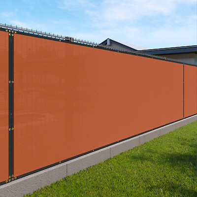 #ad 4ft Privacy Fence Screen Windscreen Garden Heavy Duty Mesh Shade Cover Orange $249.99