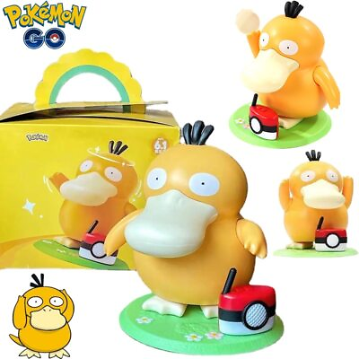 #ad 2023 Dancing Psyduck toy Duck square dance music box Action Figure Gift $15.09
