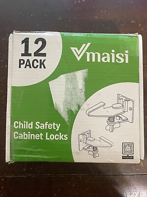 #ad Vmaisi 12 pack Child Safety Cabinet Locks easy install Free Shipping Included $13.99
