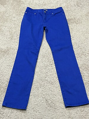 #ad Chicos Womens Jeans Size 0 Blue So Slimming Straight Leg Classic Casual $16.99