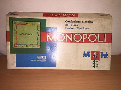 #ad EG Parker Brothers Boardgame MONOPOLI MIB Vintage ITALY $82.05