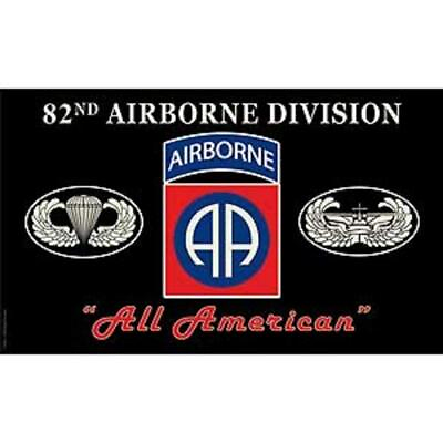 #ad 3x5 Army Black 82nd Airborne Division All American Premium Flag 3x5 Banner $14.38