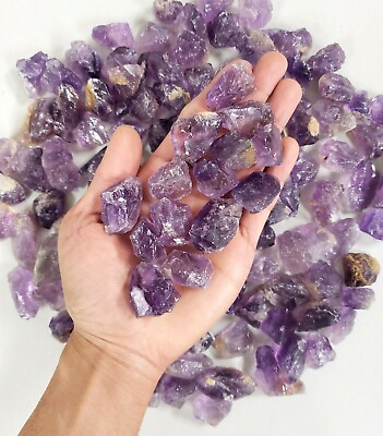 #ad Raw Amethyst Crystal Chunks 1quot; to 2quot; Bulk Amethyst Stones from Brazil $12.95