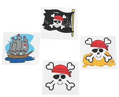 #ad 72 pack of Pirate Tattoos $9.97