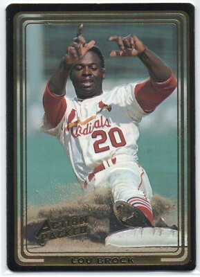 #ad Lou Brock 1993 Action Packed ASG Coke Amoco #2 St. Louis Cardinals Hall of Fame $2.99