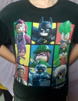 #ad Kids Lego Batman Back T Shirt Size Kids Medium Lego Batman Movie Shirt $14.99
