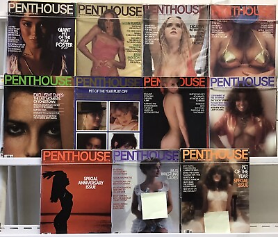 #ad 1981 Penthouse Nearly Complete Missing December January Lowgrade $31.50