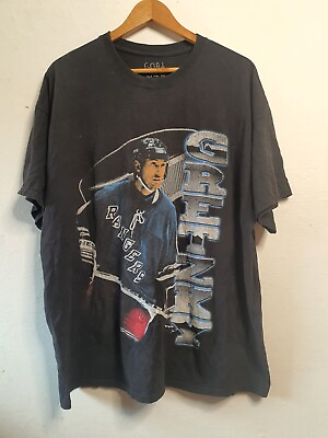 #ad Goat Crew Shirt Men Size Extra Large Black Gretzky Rangers Novelty Vintage Style AU $27.00