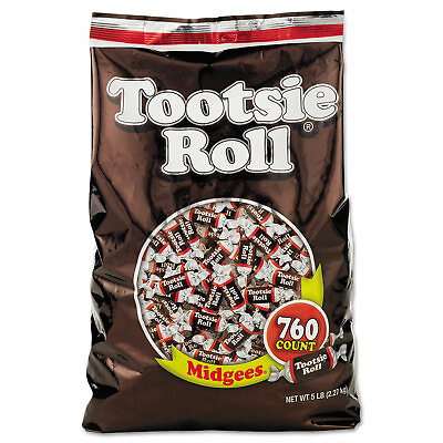 #ad TOOTSIE ROLL INDUSTRIES Midgees Original 5 lb Bag 884580 $27.98