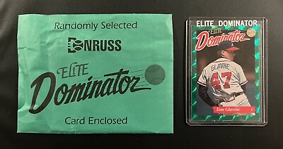 #ad 1993 Donruss Elite Dominator #14 TOM GLAVINE Atlanta Braves 5000 Original Pack $19.95
