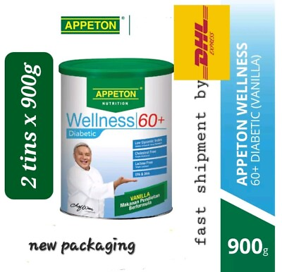 #ad x2 Appeton Wellness 60 Diabetic Vanilla 900g Diabetics amp; Pre diabetics Senior $169.90