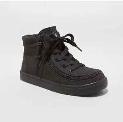 #ad BILLY Footwear Kids#x27; Harmon Essential High Top Sneakers Black 4 $19.99