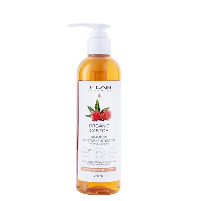 #ad 99% Natural T LAB ORGANICS Hair Moisture Retention Shampoo Organic Castor $17.99