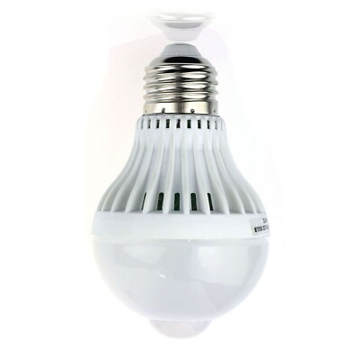 #ad E27 5W AC 110V 18LED Motion Control PIR Sensor light Lamp Bulb White $5.57