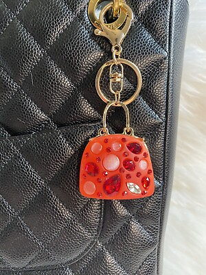 #ad Mini Handbag Bag Charm Keychain Keyring Handbag Red Pink Gold New Handmade Gift $13.99