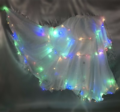 #ad Performance Costume LED Skirt dance LED Dress Belly Dance Skirts fairy LED skirt $32.77