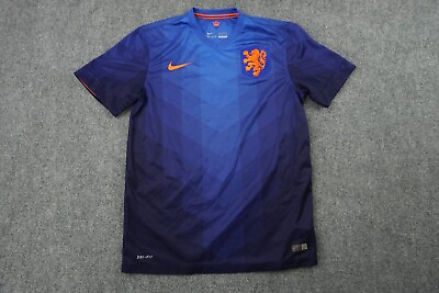 #ad Netherlands Holland Jersey Mens Medium Blue 2014 Nike Away Soccer Football $150.00