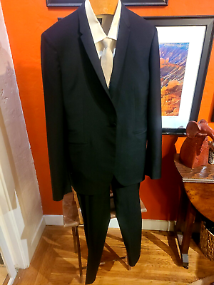 #ad KOSTAS MURKUDIS Black Bespoke Sakko Suit Made in Berlin Ultra Rare New 42L $337.50