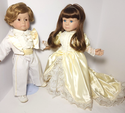 #ad 19quot; Pat Secrist Johannes J Zook Kids JUST MARRIED BRIDE amp; GROOM Dolls Signed #76 $68.81