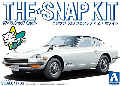 #ad Aoshima 1 32 The Snap Kit Series Nissan S30 Fairlady Z White Plastic Model 13 A $34.81